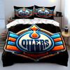 "Oilers Themed Bedding Set Design" Print Bedding Set Duvet Cover Pillowcases (1* Duvet Cover 2* Pillowcases Do Not Include Comforter)