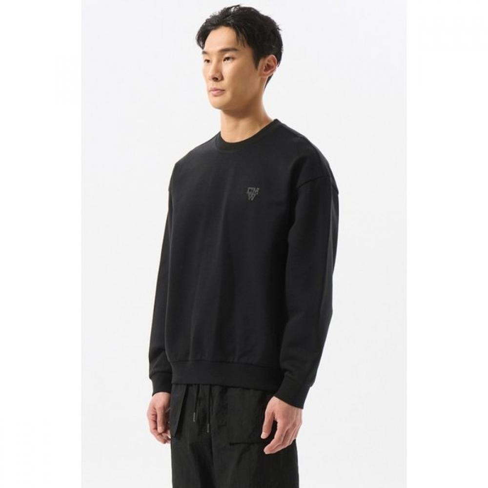 Customellow Black Graphic Sweatshirt Black Cwtas25115bkx