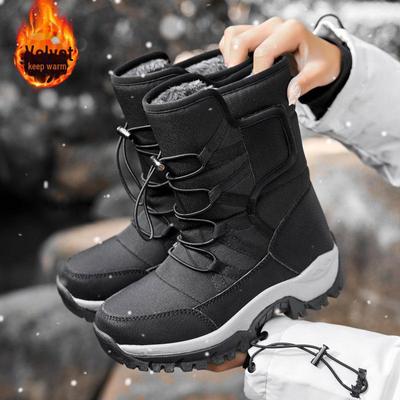 Водонепроницаемые ботинки Northeast High-Top Snow Boots — нескользящие, из толстого хлопка, с бархатным покрытием, для мужчин и женщин, идеально подходят для походов