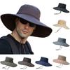 Solid Colour Shade Sun Hat Fisherman's Hat Sun Hat Men's Summer Hiking Sun Hat