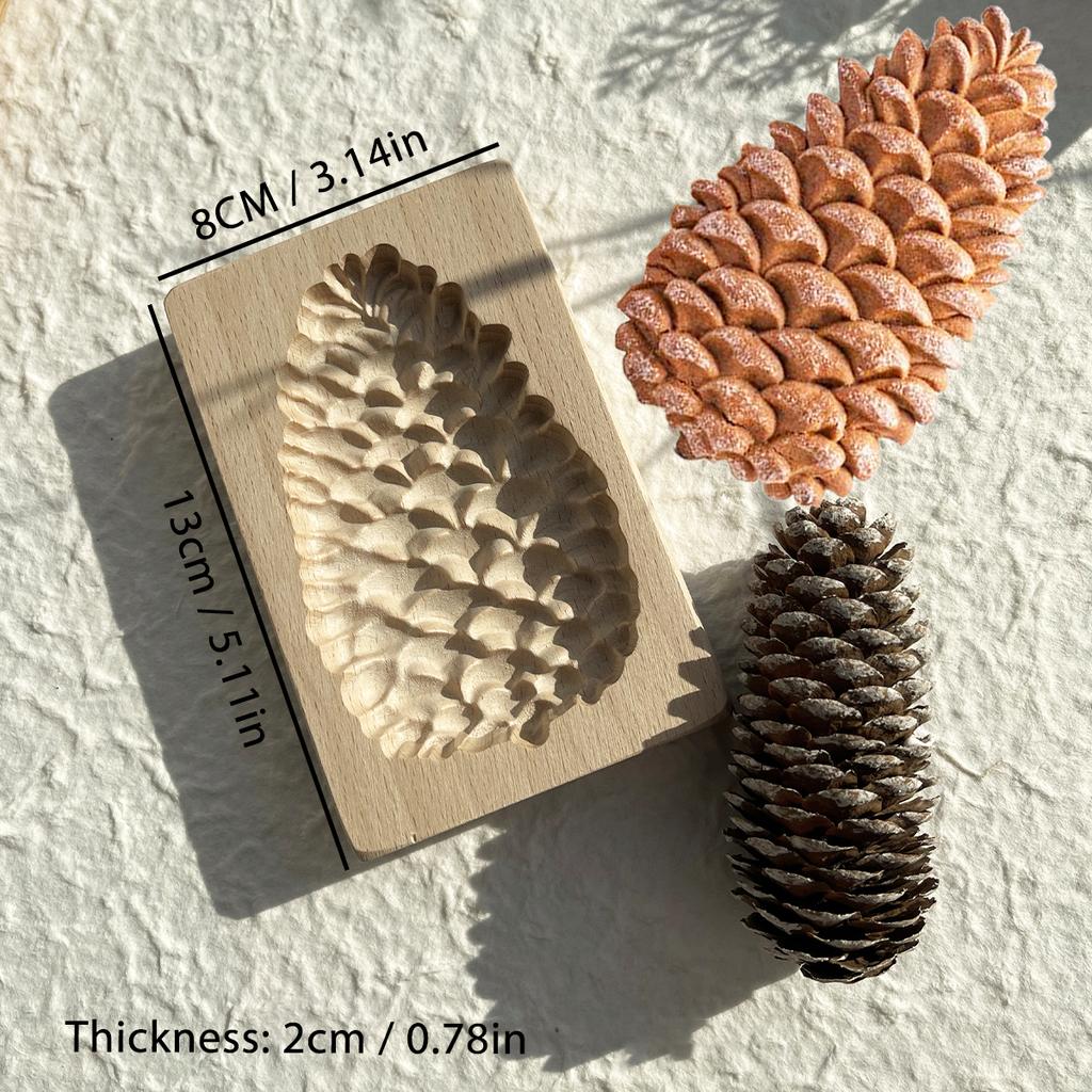 Деревянные формы для печенья на Рождество, DIY 3D гравированные тисненые формы для резки печенья, пряников, рождественская елка, олень, Санта-Клаус