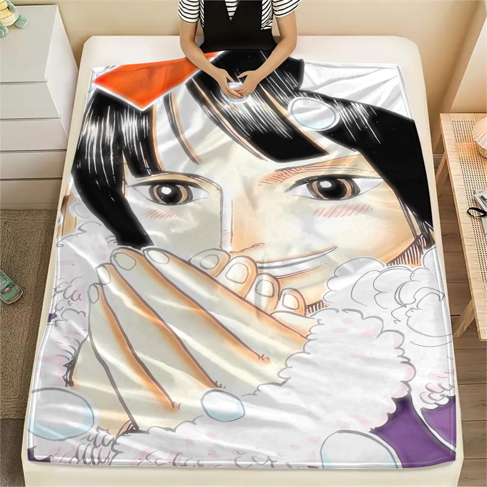 Фланелевое одеяло с принтом персонажей One Piece, Высококачественное, Удобное для всех сезонов, Декор для дома, Тепло и уют, Идеально для рождественских подарков