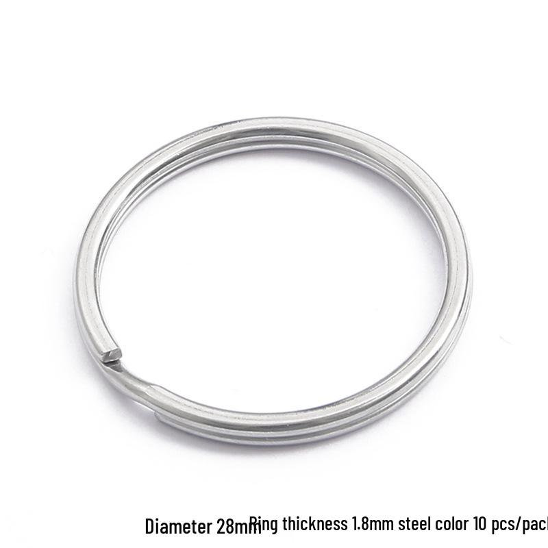 DIY Jewelry Accessories: Thickened Stainless Steel Keyring and Storage Ring