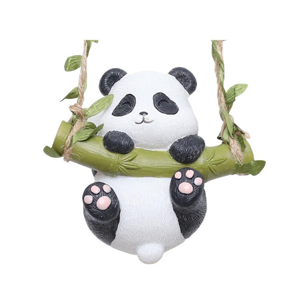 Мультяшная панда, лазающая по дереву во дворе, креативное украшение для балкона и улицы