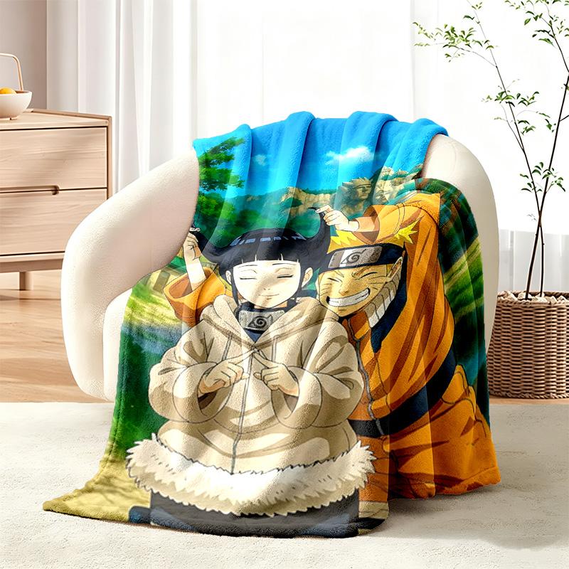 Hyuga Hinata blanket Flannel Blanket Soft Cozy Plush Throw for Sofa Bed Lightweight Home Decor