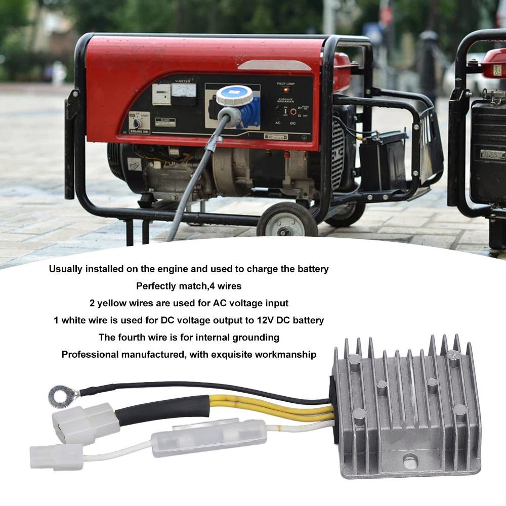 4 Wires Engine Voltage Regulator Single Phase Power Regulator Charging Rectifier  Backup Power