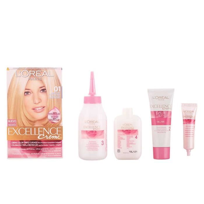 Crème teintée - L'Oreal - Excellence - Rubio ultra claro natural - Tous types de cheveux - 01