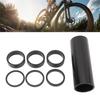7PCS Bike Headset Spacers Aluminum Alloy 28.6mm Front Fork Washer Bike Handlebar Stem Spacer for Mountain Road Fixed Gear Bikes