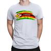 Zimbabwe Flag Africa Country Nationality Football Sports Mens TShirts TopTA38