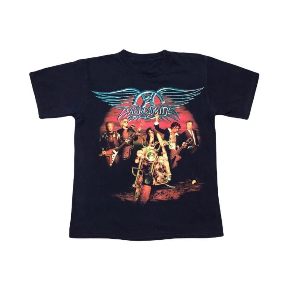 Aerosmith Band - Get Your Wings T-shirt Classic Black Unisex S-5XL