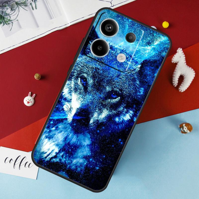 Чехол 'Животное Волк Галактика' для Xiaomi Redmi Note 14 13 Pro 12 11 10 15 Pro Plus Redmi 15 10C 12C 13C 14C 15C