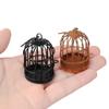 Mini Home Decoration Hollow Bird Cage Micro Landscape Iron Metal DIY