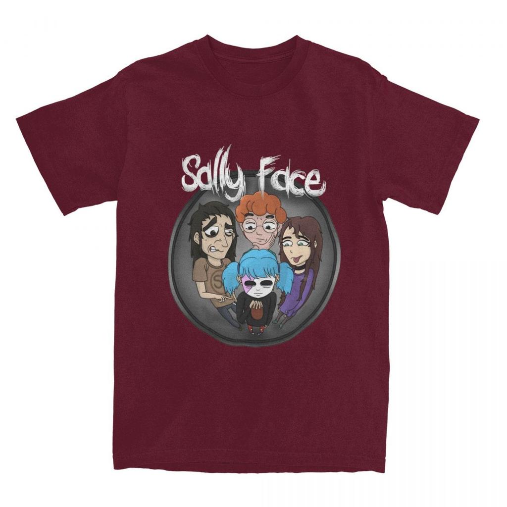 Men Women Sallyface Sal Fisher T-Shirt Apparel Hipster 100% Cotton Sally Face T Shirts Tee Clothing Classic