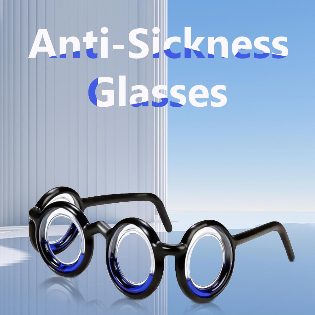 5-1PCS Anti-Nausea Eyewear Without Lens Multipurpose Motion Sickness Glasses Detachable Foldable for Old Adults Children