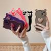 Ушки Медведя 3D Сердце Совместимый с iPhone 16 Pro Max Apple 17 Чехол для Телефона 15/14 Матовый Мягкий Чехол