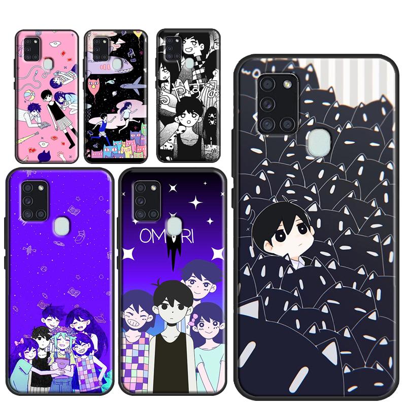 Обложка игры Omori для Samsung Galaxy A54 A34 A14 A32 A12 A22 A52 A72 A13 A33 A53 A50 A52S A51 A71 Задний чехол