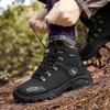 Men's Hiking Boots Warm Waterproof Boots Outdoor Sports Shoes Winter Snow Boots for Men