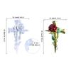 Wall Art Decor Mold,Crucifix Silicone Resin Mold Rose Cross-Epoxy Casting Mold for DIY Wall Hangings,Home Decorations