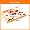 Fruit Candy Wooden Gourd Matching Toy For Kids Learning And Creative Role Play
