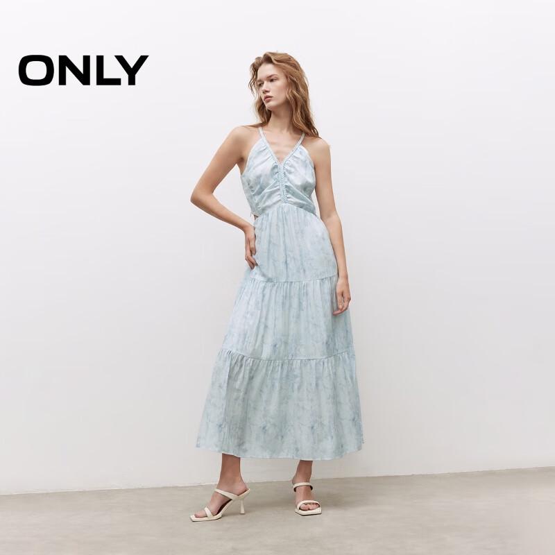 Only Платье миди с V-образным вырезом и цветочным принтом, завязывающееся спереди, 2025