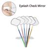 1 Pcs Grafting Eyelash Extensions Checking Mirror Stainless Steel Material Hand Held Makeup Tools Supplier