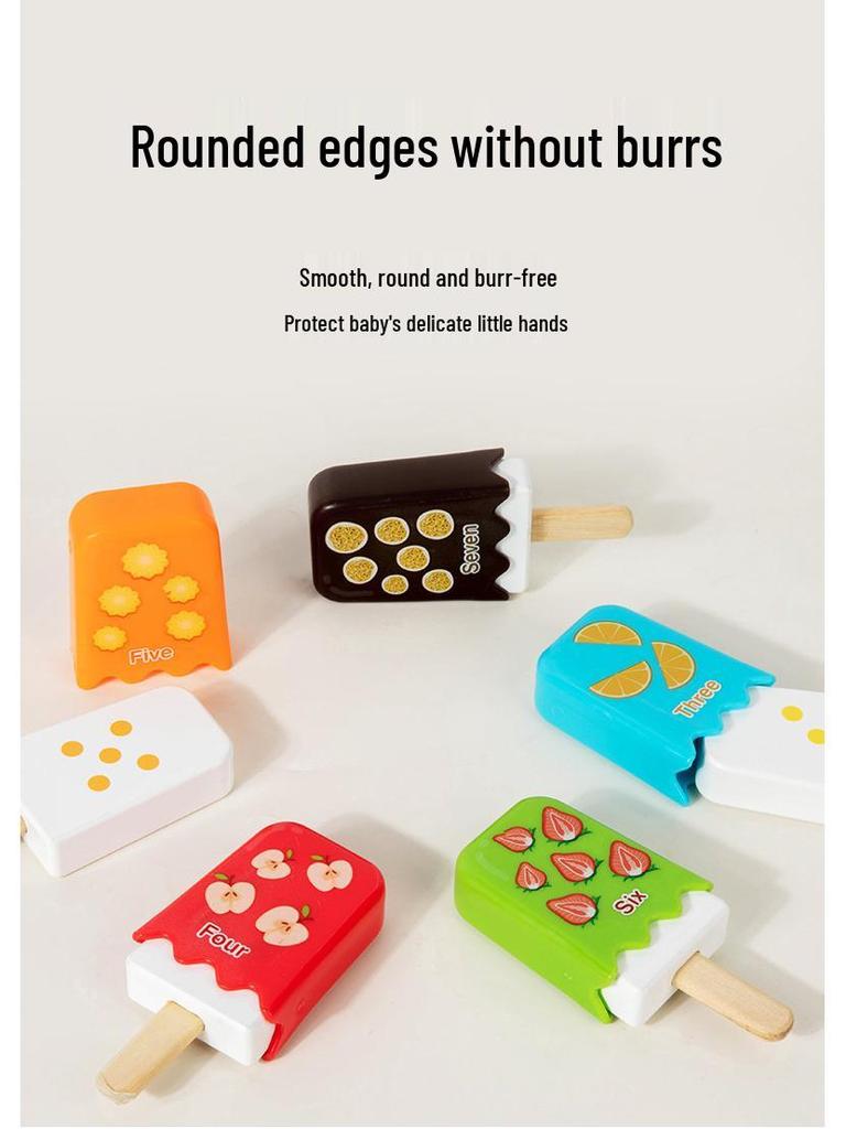 Маленькое хорошее яйцо эскимо математическая головоломка - Красочная развивающая деревянная игрушка для веселья родителей и детей