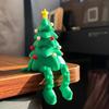 3D Printed Christmas Tree Ornament Desktop Tree Figurine with Flexible And Movable Joint