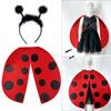 Ladybug Wing Costume with Headband for Girl 3-8, Lady Bug Costume Accessories for Kid Birthday, Halloween, Cosplay Party