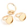 8-20mm 10pcs High Quality IRON Adjustable Ring Settings Blank/Base,Fit 8-20mm Glass Cabochons,Buttons;Ring Bezels