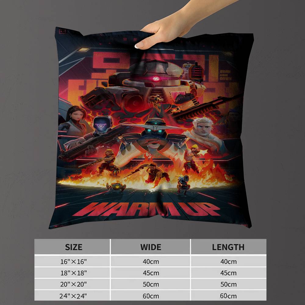 Hot Games VValorant Cushion Cover Car Throw Pillow Case For Sofa Car Christmas Gift xcm xcm