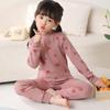 Комплект детского нижнего белья из чистого хлопка: Осенне-зимние пижамы и теплые свитера для мальчиков и девочек