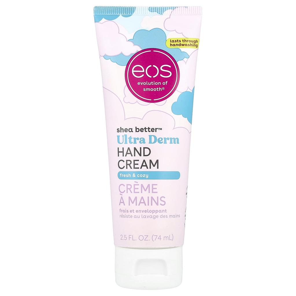 EOS, Shea Better™, Ultra Derm Hand Cream, Fresh & Cozy, 2.5 Fl Oz (74 Ml)