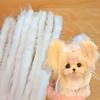 1PC Handmade Diy Plush Long Sable Hair Twisted Stick Wool Puppy Doll Materials Toys New