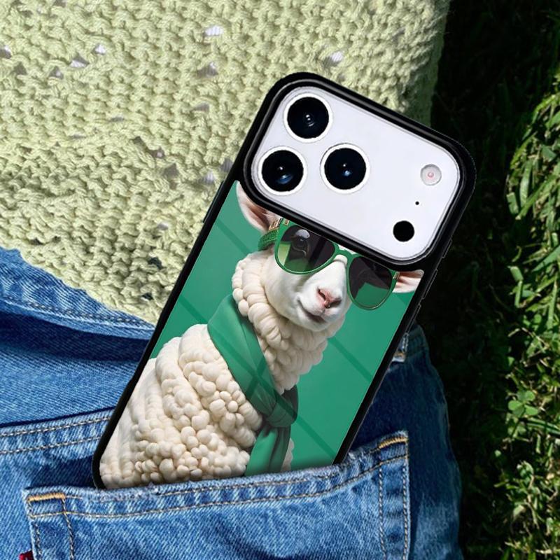 Милый Барашек мягкий Чехол для Телефона для IPhone 11 12 13 14 15 16e 17 Pro Max Чехол для IPhone 17 Air