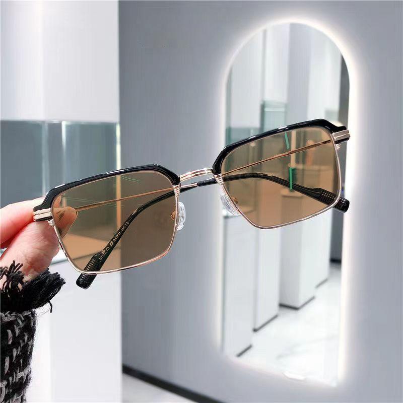 Очки для коррекции близорукости с защитой от синего света для мальчиков и студентов, большие квадратные очки с оправой, плоские очки, женские трендовые очки с оправой для волос