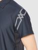 Mizuno MC Line Training Polo Short College Size S Shirt, Sleeve, Moisture-Wicking, Quick-Drying, 32MAA170, Blue,