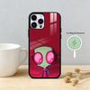 Мультяшный чехол для телефона I-Invader Zim Gir для iPhone 17/16/15/14/13/12/Plus/Pro/Max для магнитной беспроводной зарядки