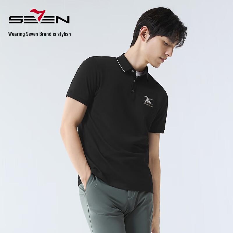 Qipai Men's Temperature Regulating Short Sleeve Polo Shirt