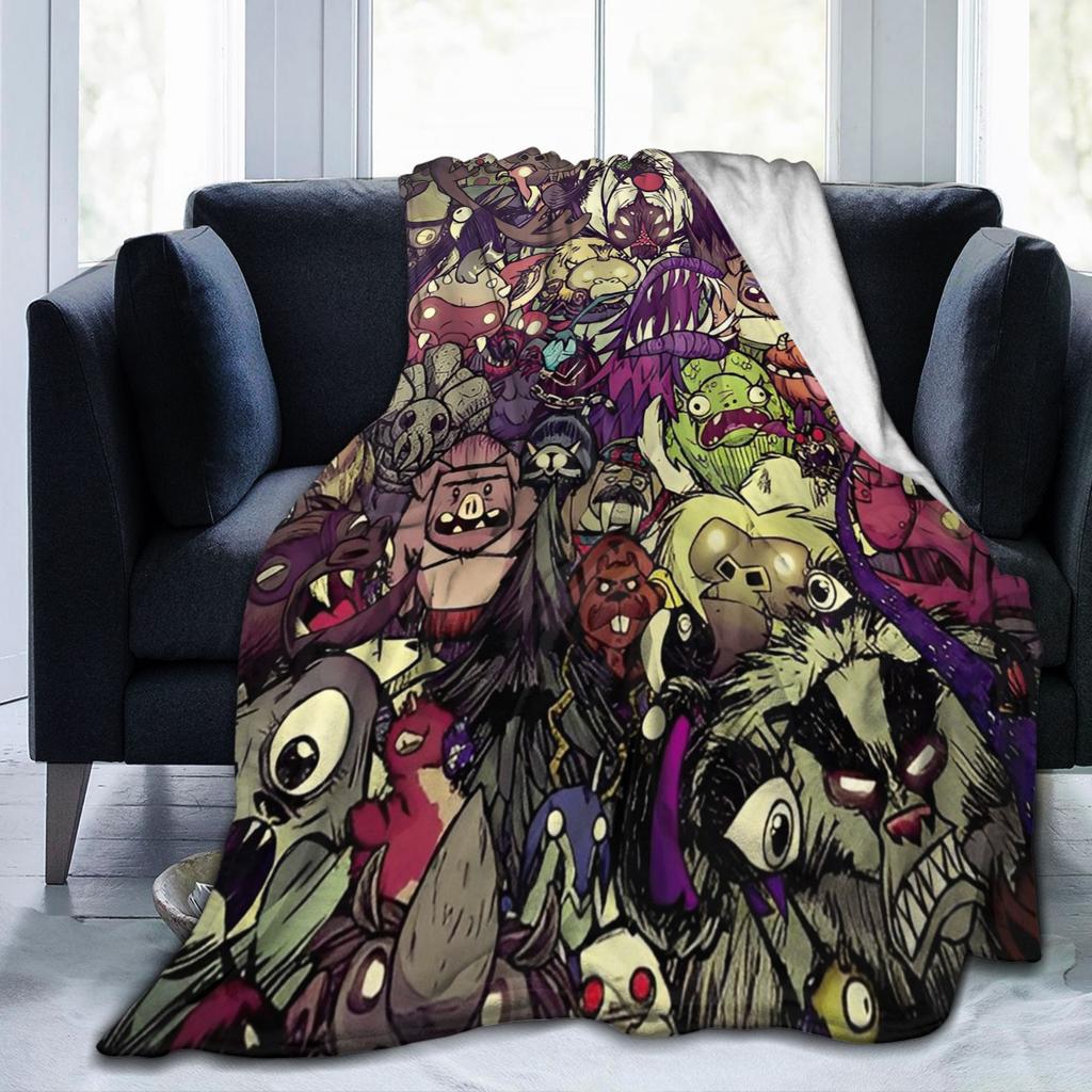 Don't Starve Survival Game Velvet Throw Fashion Blankets Monsters for Rug Piece Knitted Fashion Blanket Office Lightweight Breathable