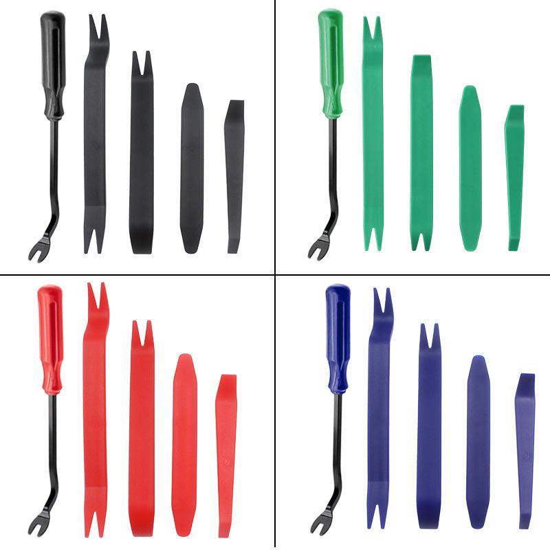 Набор из 5 предметов для снятия автомобильной аудиосистемы/панелей салона: 4 монтировки и 6-дюймовая отвертка