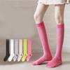Women Mesh Long Socks Knee High Stockings Girls Solid Color Long Tube Leg Socks