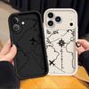 Кейс с маршрутом самолета для Apple iPhone 17 Pro Max XS 12 16 XR 16e Air 14 Plus 13 Mini 11 15 Чехол для телефона