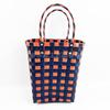 Bucket Bag Hand-woven Contrasting Color Vegetable Basket Creative Hand Basket Photo Vacation Leisure Women's Bag