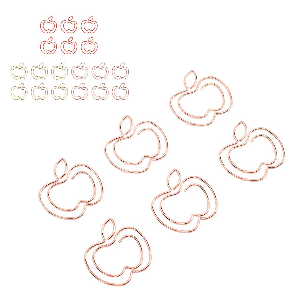 100 шт., фруктовые скрепки для бумаги, милые закладки, зажимы для бумаги, портативные забавные маленькие скрепки для бумаги с прозрачным 