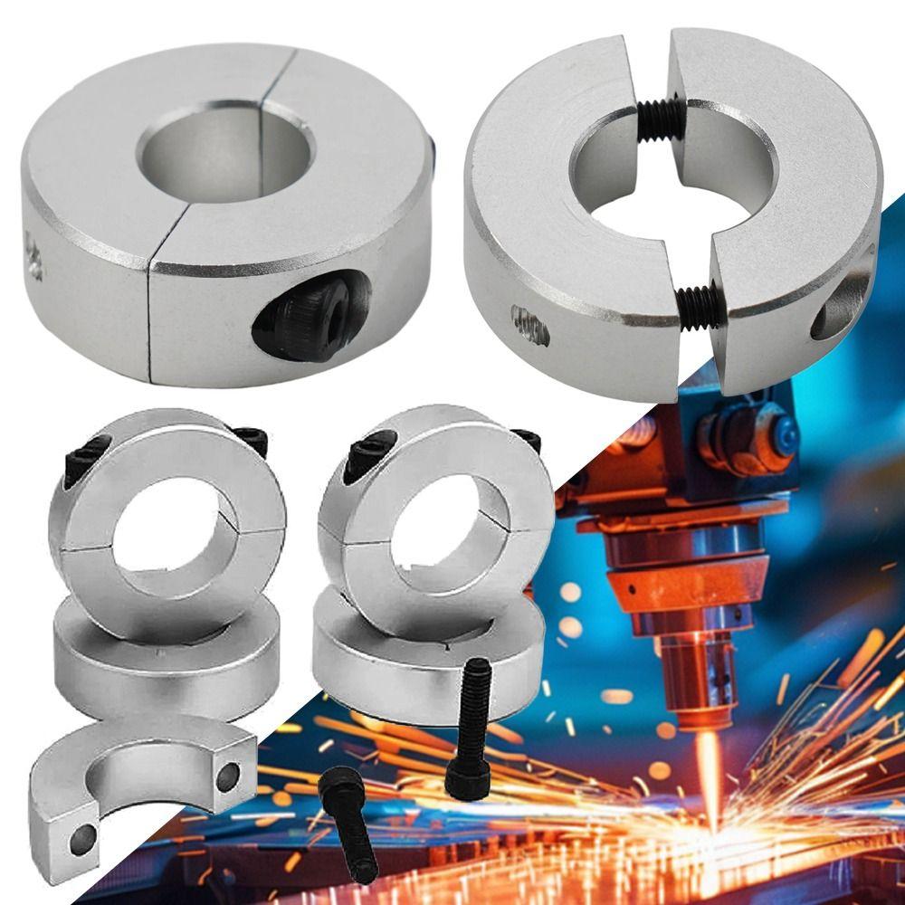 1Pcs Double Split Shaft Collar Aluminum Alloy Clamp-Type Collar New Fixed Locking Limit Ring