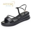 Fashion AIYUQI Women Sandals Large Size Summer 2025 New Wedge Women Sandals Open Toe Roman Sandals