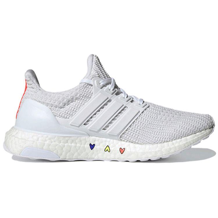 Adidas Женские кроссовки UltraBoost 4.0 DNA White Hearts Cloud-White Chalk-White Solar-Red GZ9232