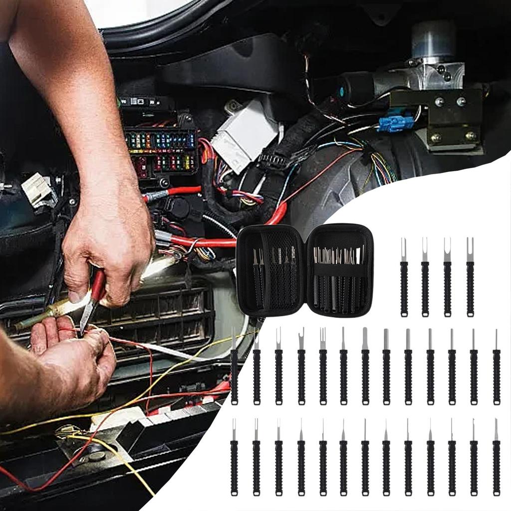 30 шт. Сверхпрочный инструмент для извлечения пинов, Автомобильные электрические инструменты, Набор для ремонта двигателя автомобиля, мотоцикла, бытовой техники, промышленного оборудования