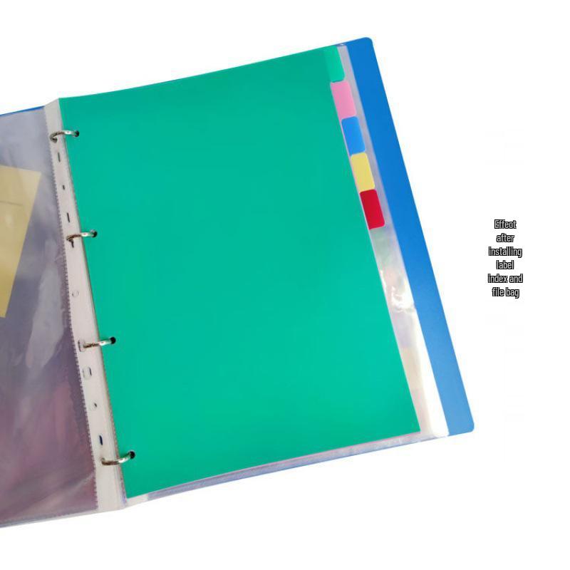 Colored A4 Loose-leaf Index Dividers with 11 Holes - Numbered and Lettered Tabs