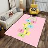 Rainbow and Numbers Hopscotch Pink Rug Non-slip rug suitable for living room and bedroom sofas
